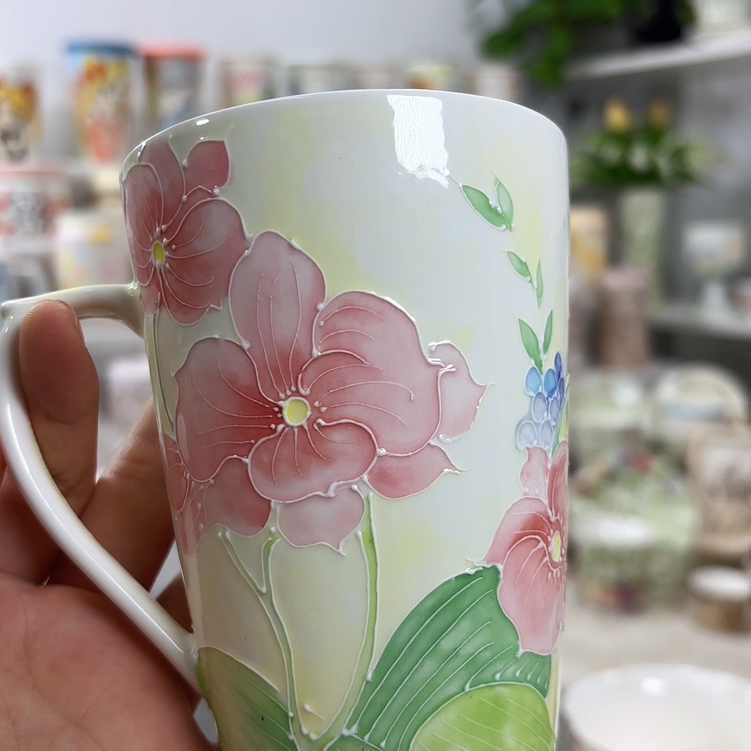 手绘创意高温釉下彩陶瓷