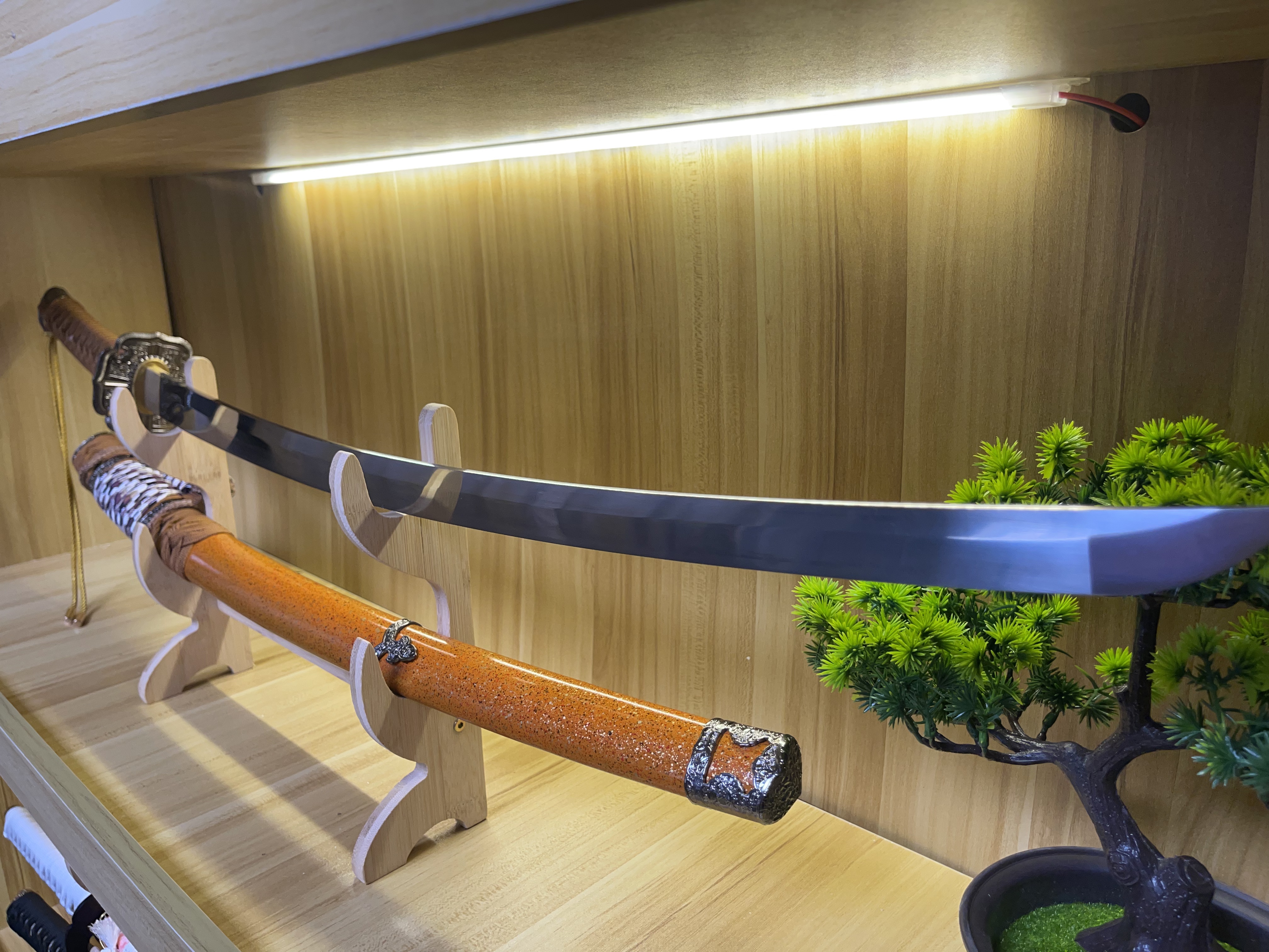 龙泉刀剑宝剑、太刀工艺品收藏品摆件未开刃武士刀