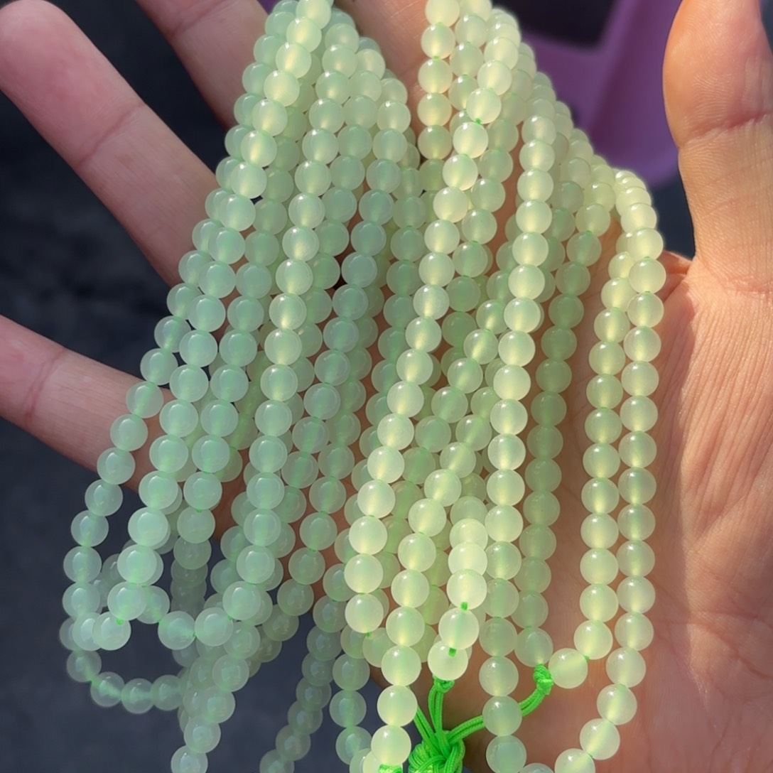 未镶嵌和田玉挂件项链108颗卡6冰料。多样性拍一发一