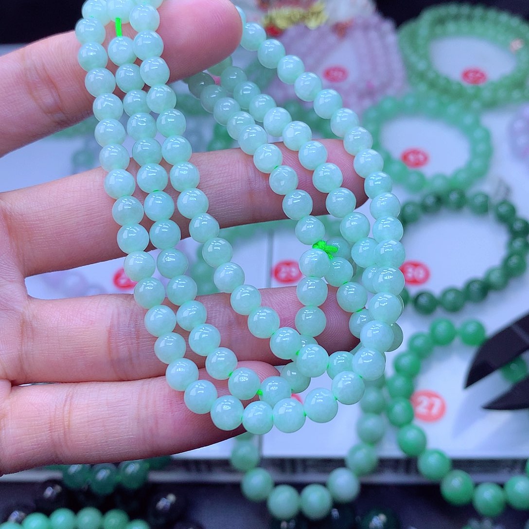 翡翠未镶嵌毛衣链