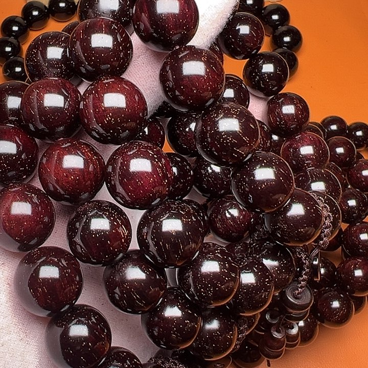 小叶紫檀手串/手链小叶紫檀1.5/15颗满星毕业