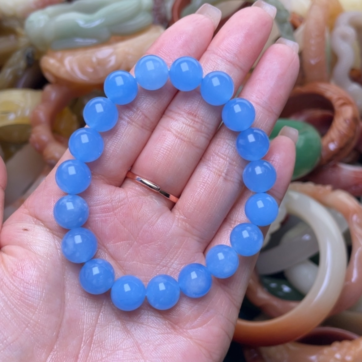 【闪购商品】石英质玉手镯（圆镯）未镶嵌