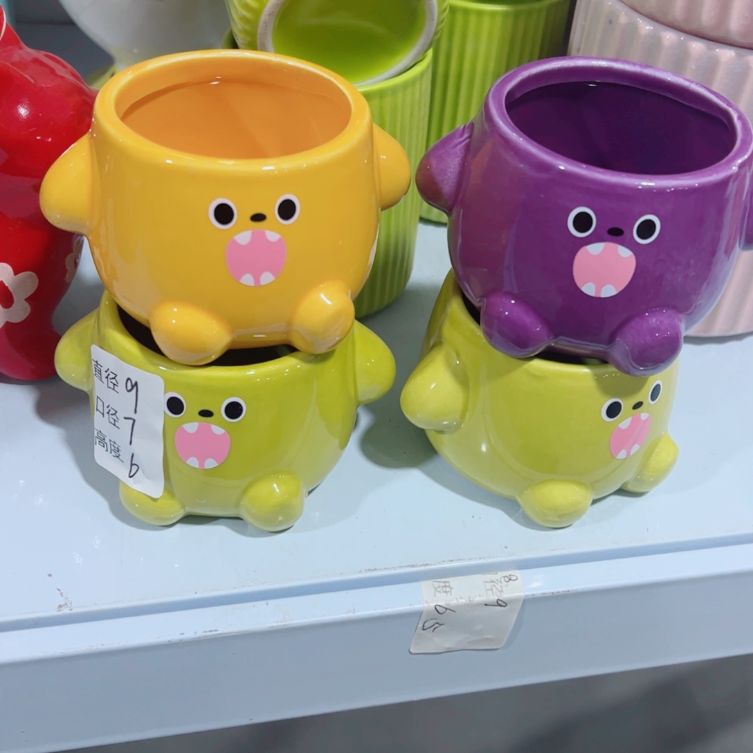 有孔，陶瓷花盆满10米包邮发货