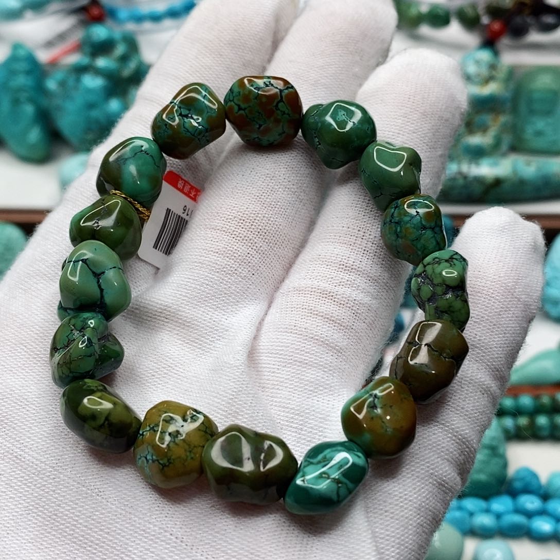 绿松石珠宝奇石未镶嵌李*峰