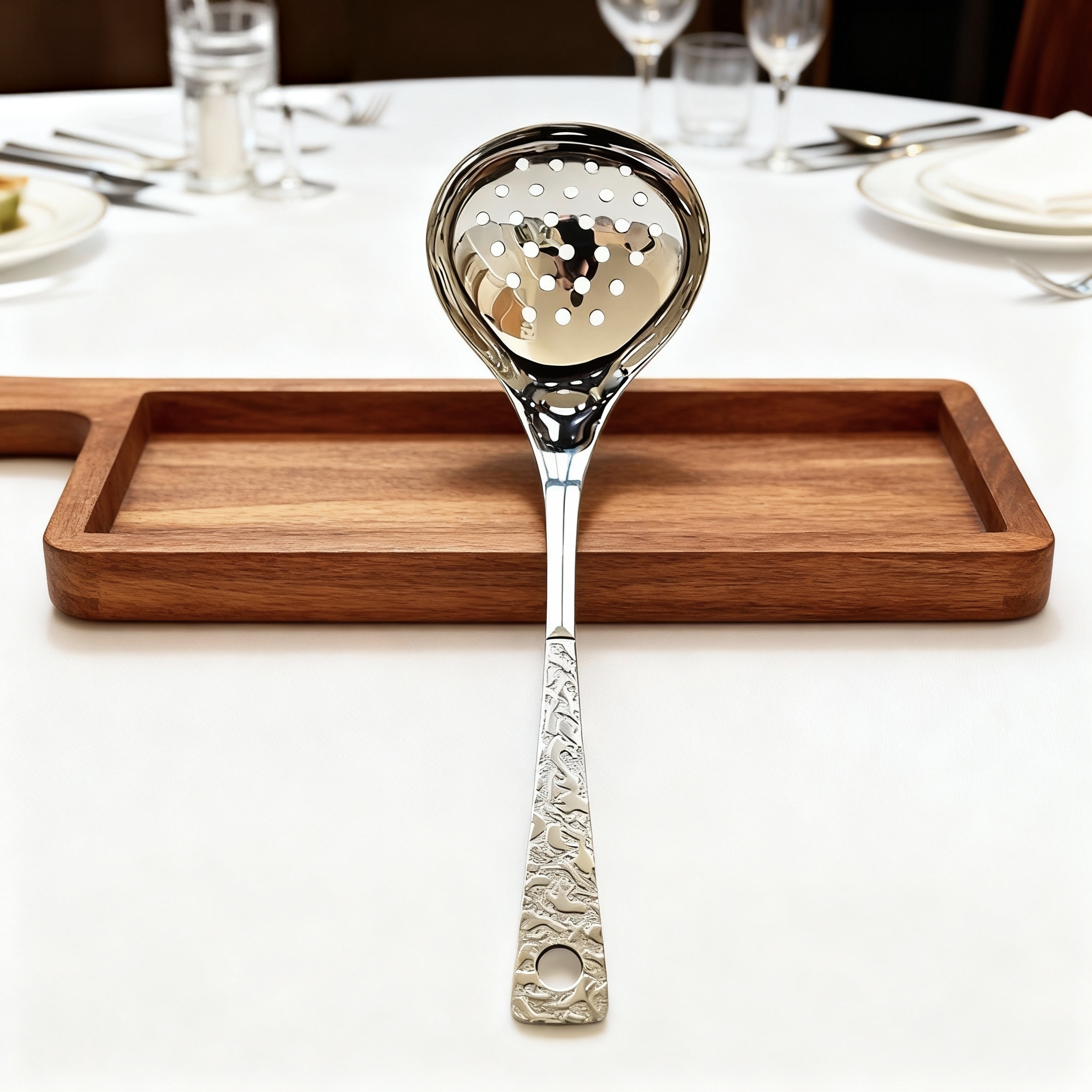 304不锈钢锤纹漏勺