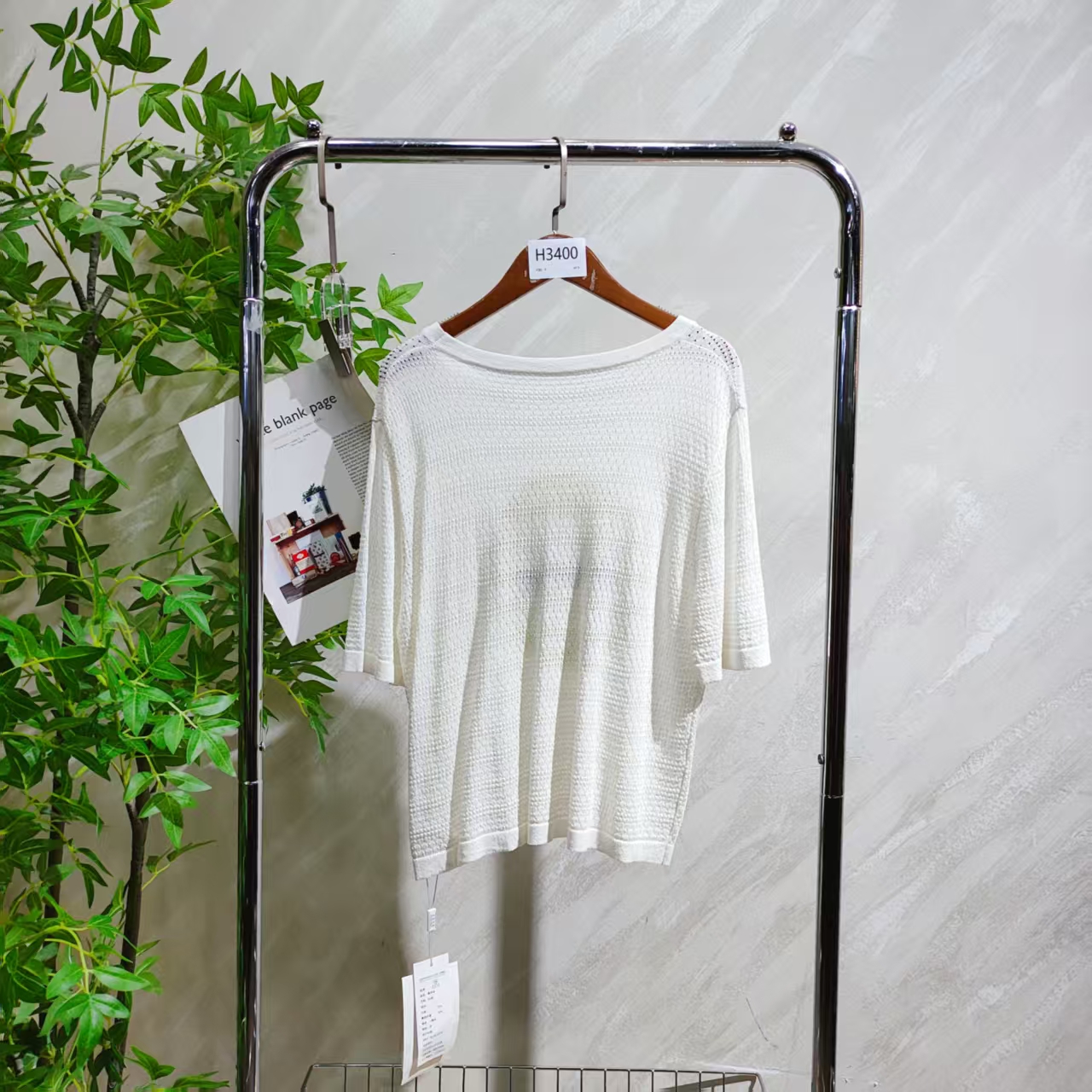 【H3400】 女士气质轻奢百搭针织上衣