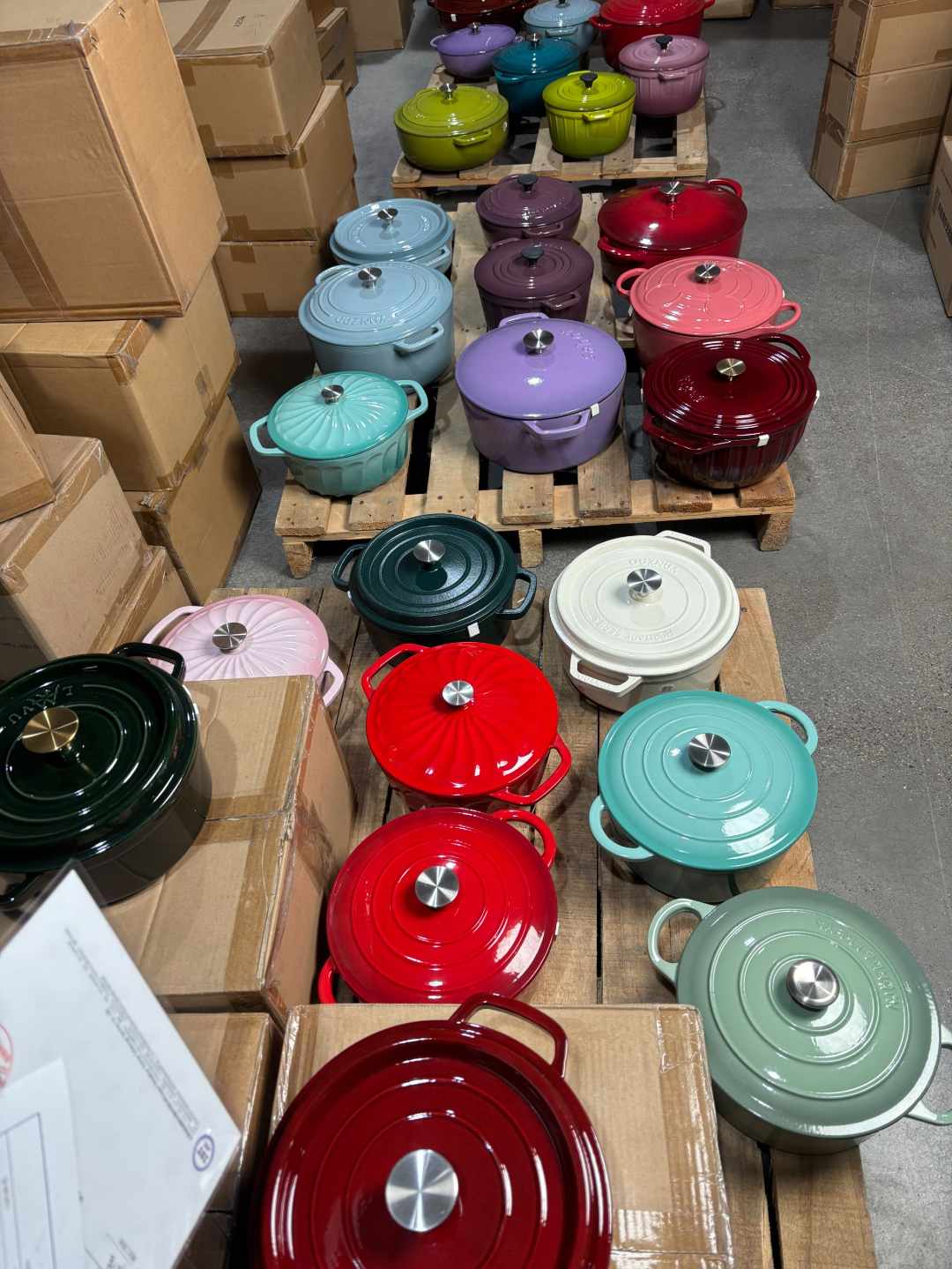 品牌工厂外贸尾单珐琅锅