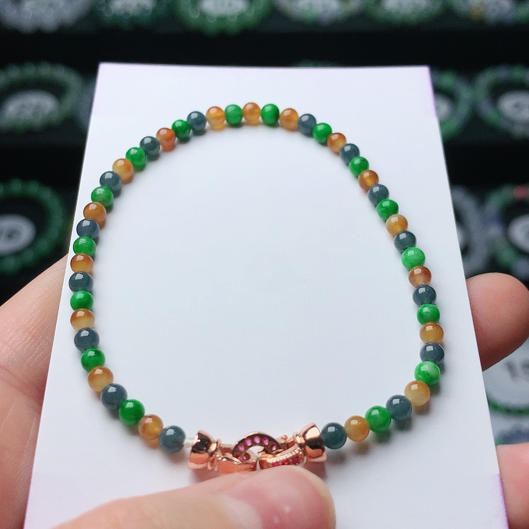 未镶嵌翡翠手链翡翠