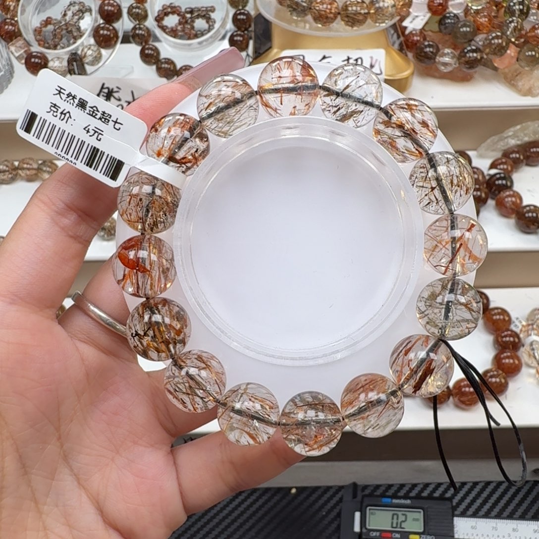 未镶嵌水晶手链黑金超七多样性发其一