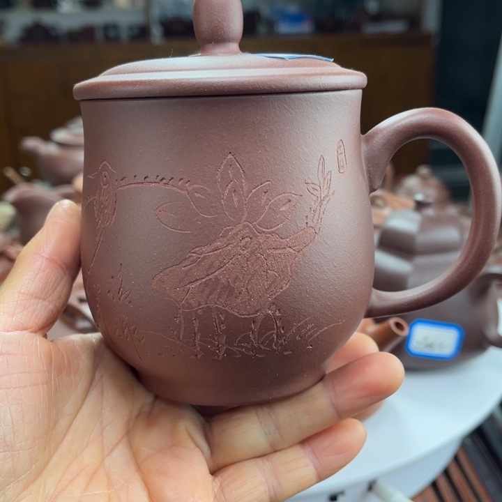 紫砂茶壶紫砂花茶