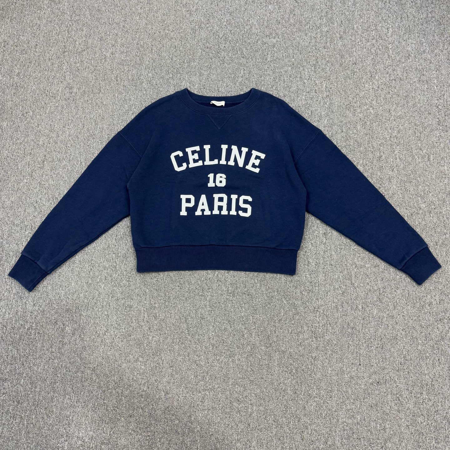 99新 Celine/思琳 18461190 nz 春季新款字母logo印花圆领卫衣S码