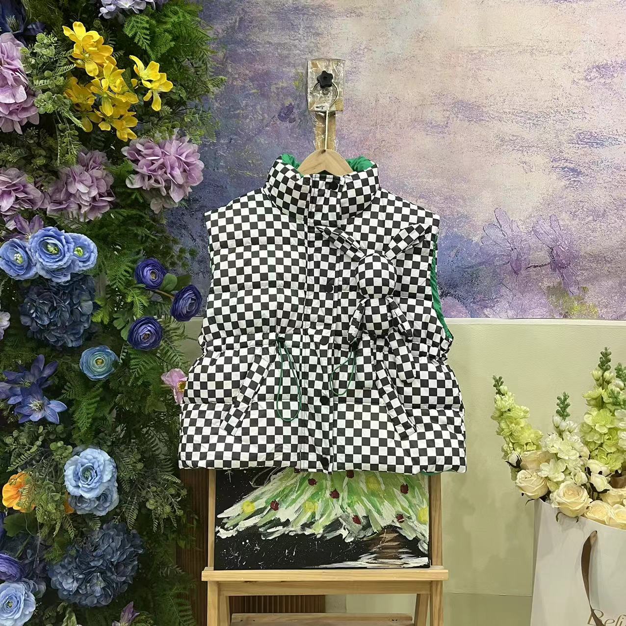 135DA格子羽绒服4571