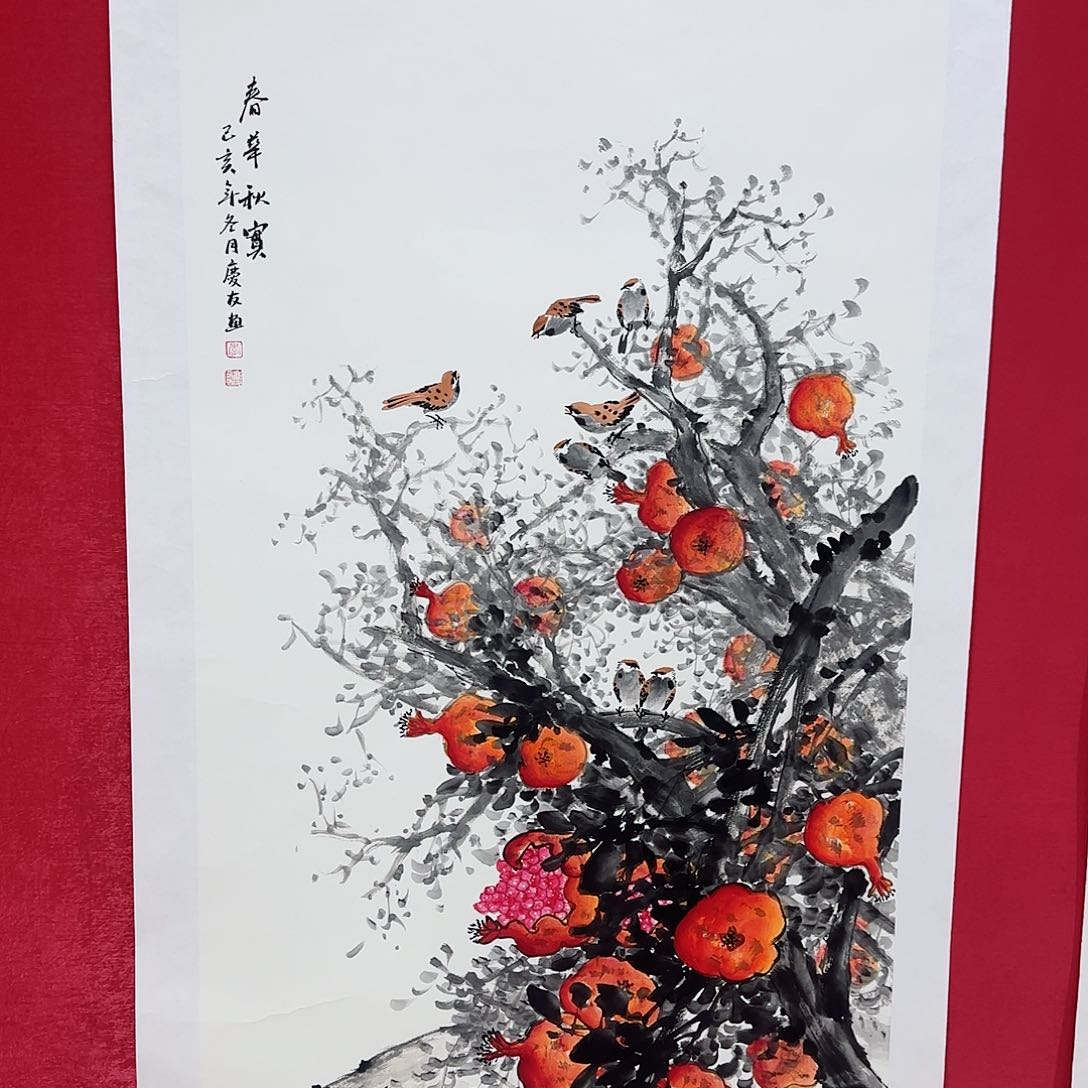 国画精品花鸟系列李老师作品