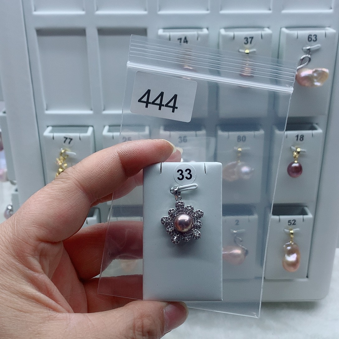 合金吊坠(不含链)淡水珍珠