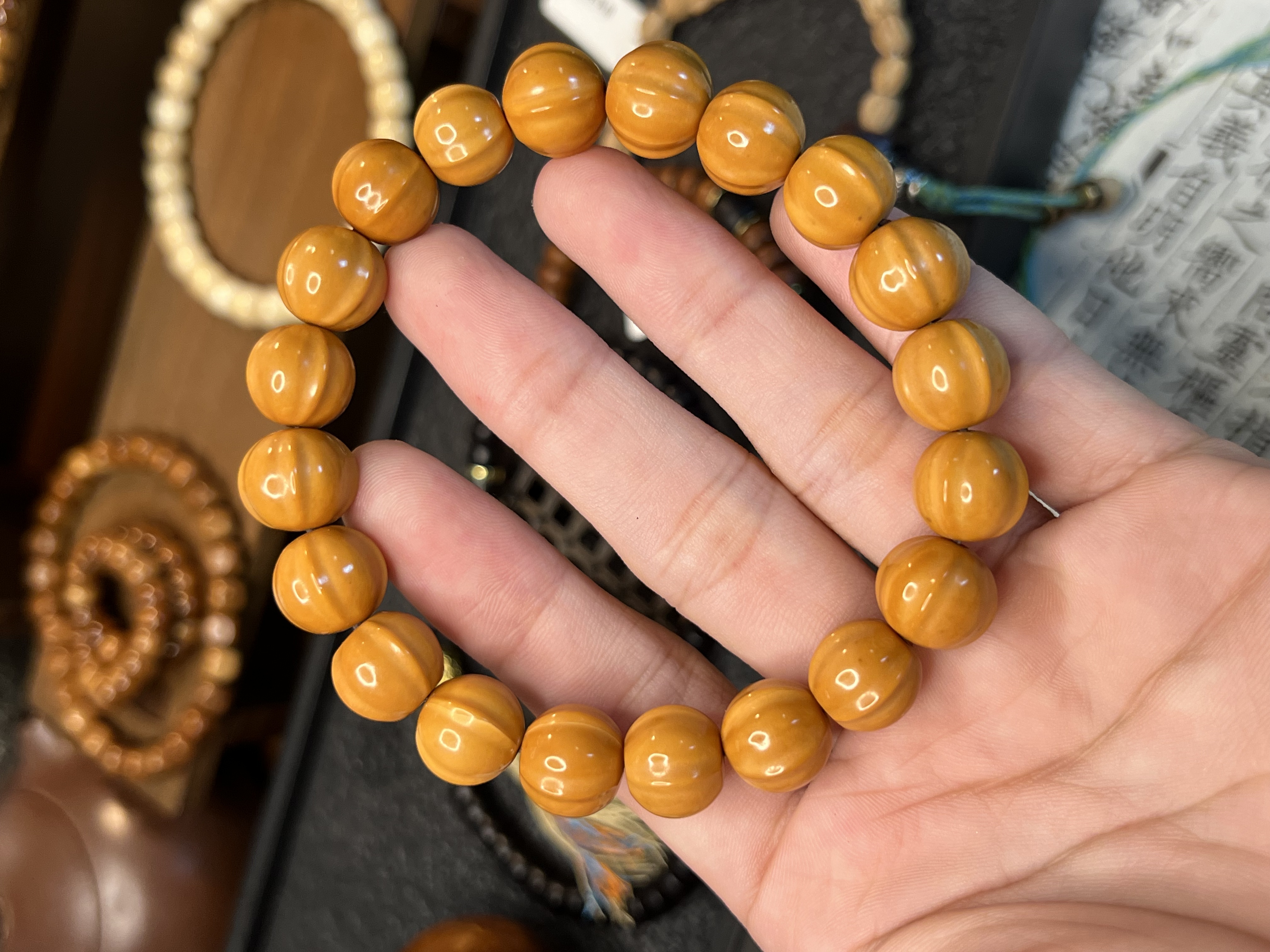 精品猴头鲨鱼背单圈手链配件手工编织手绳项链文玩佛珠手串配饰品