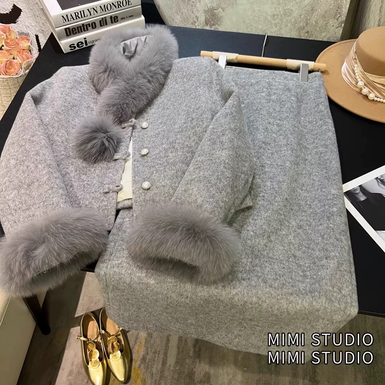 高级外套秋冬季2025新款高腰半身裙好看气质套装女A711022