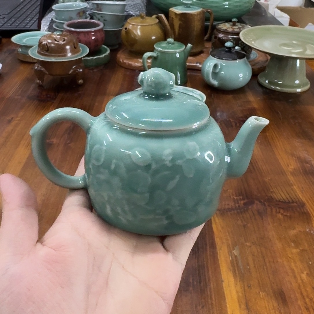龙泉青瓷茶器微瑕8338