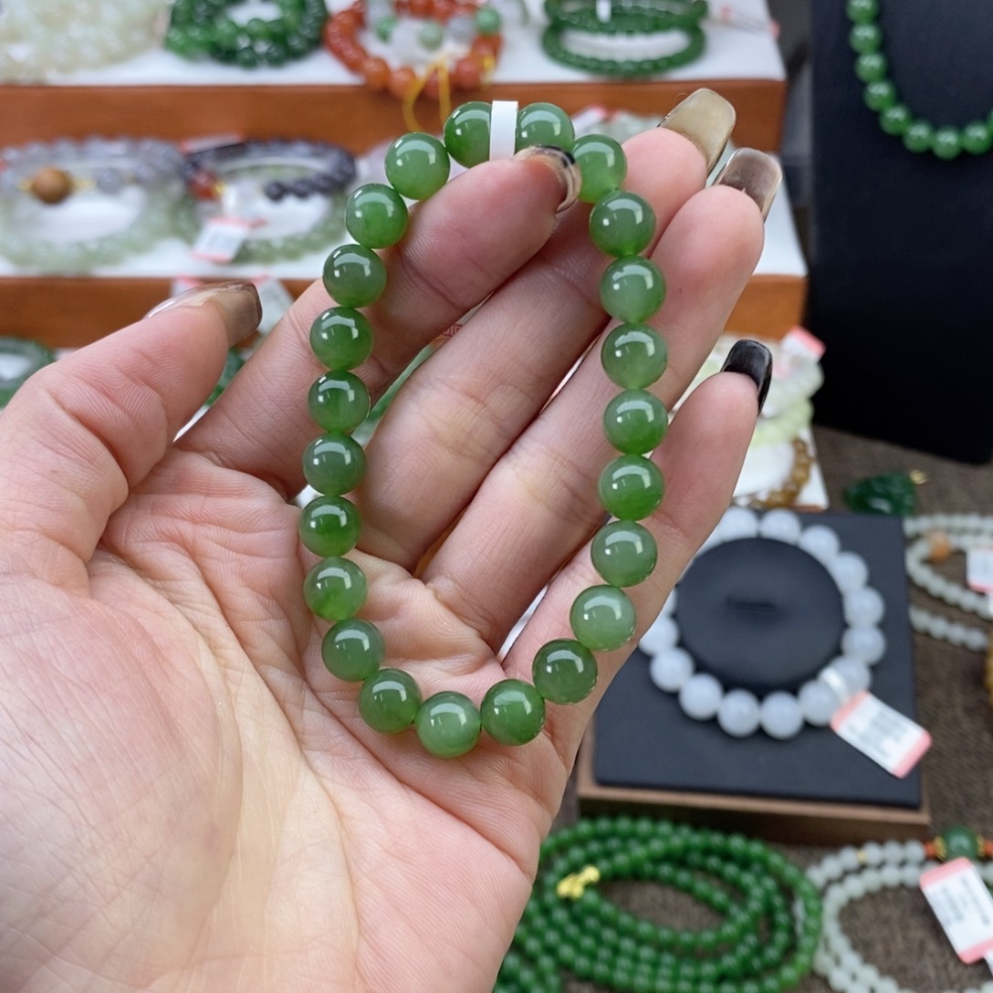 和田玉手串未镶嵌