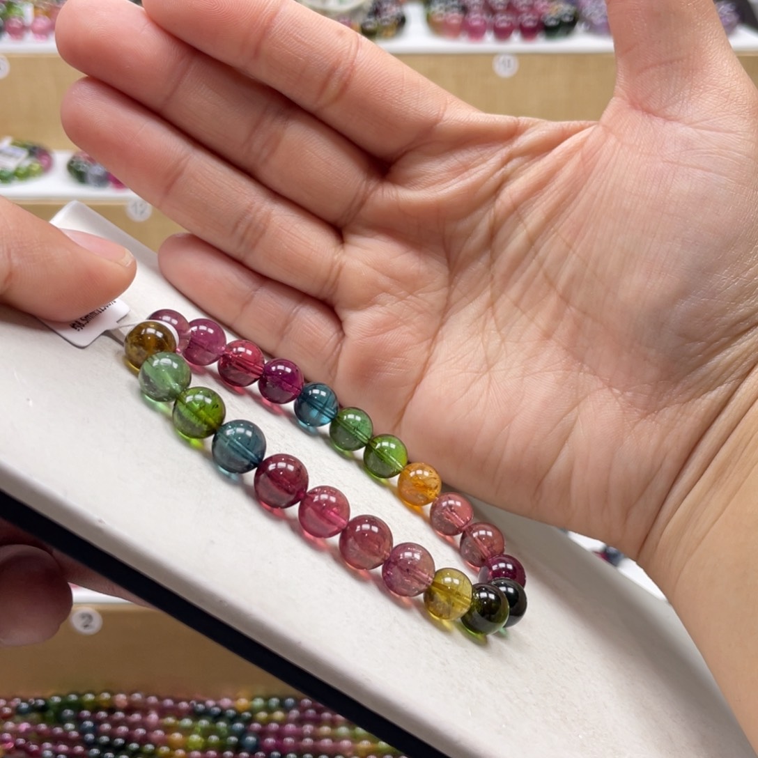 碧玺手链未镶嵌8.5mmmmmmmmmmmmmmmmm