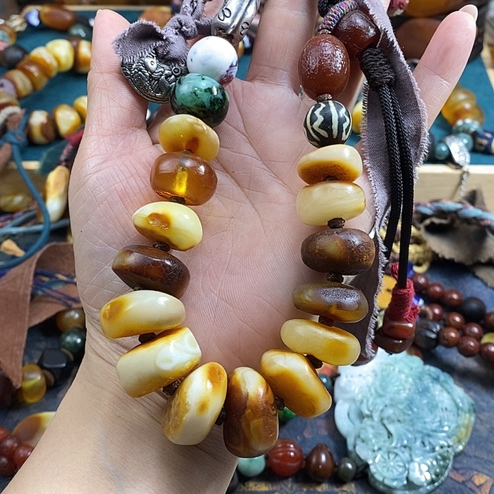 蜜蜡未镶嵌项链项链