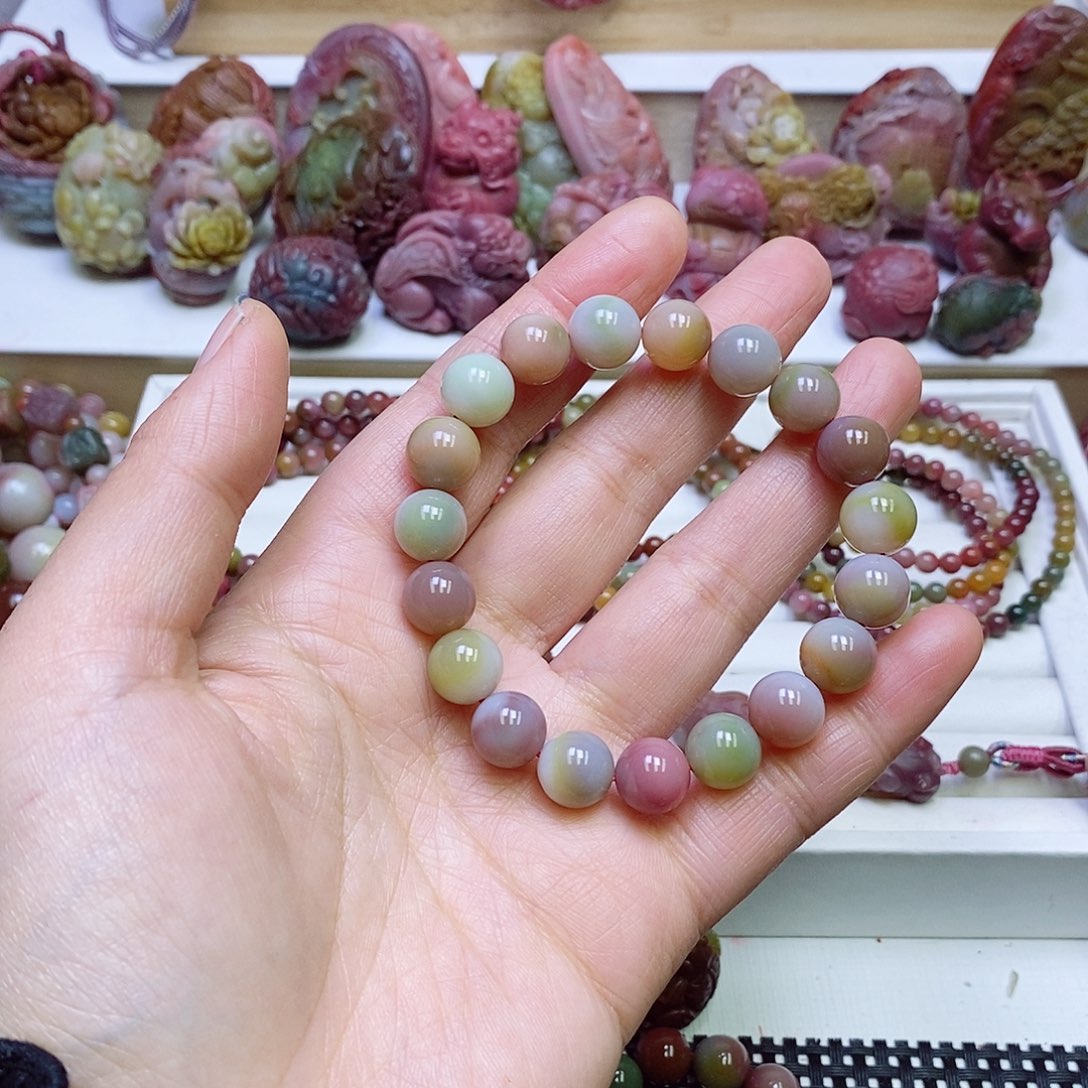 玛瑙/玉髓盐源玛瑙手链未镶嵌