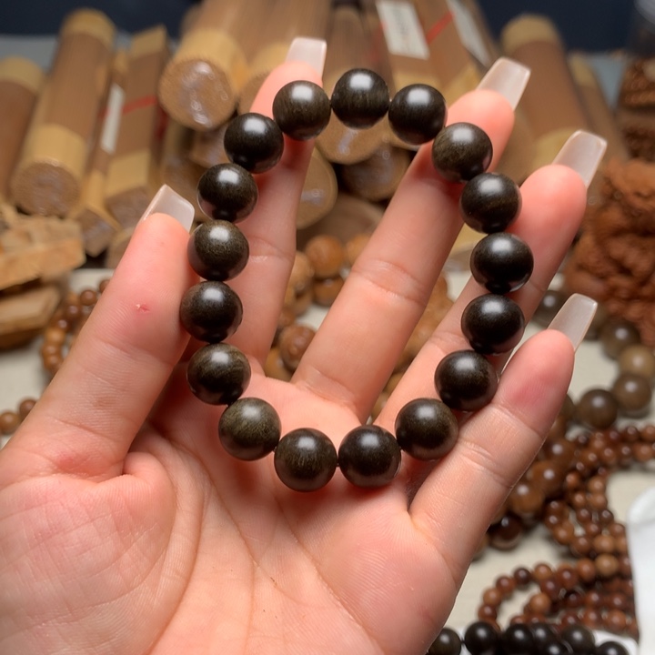 檀香木手串/手链檀香1.2阴沉瑕疵