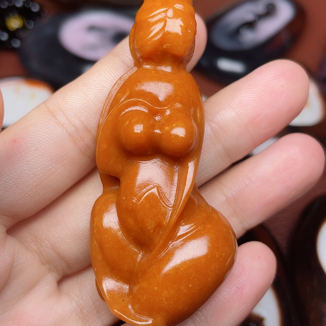 和田玉颈饰未镶嵌听*荷