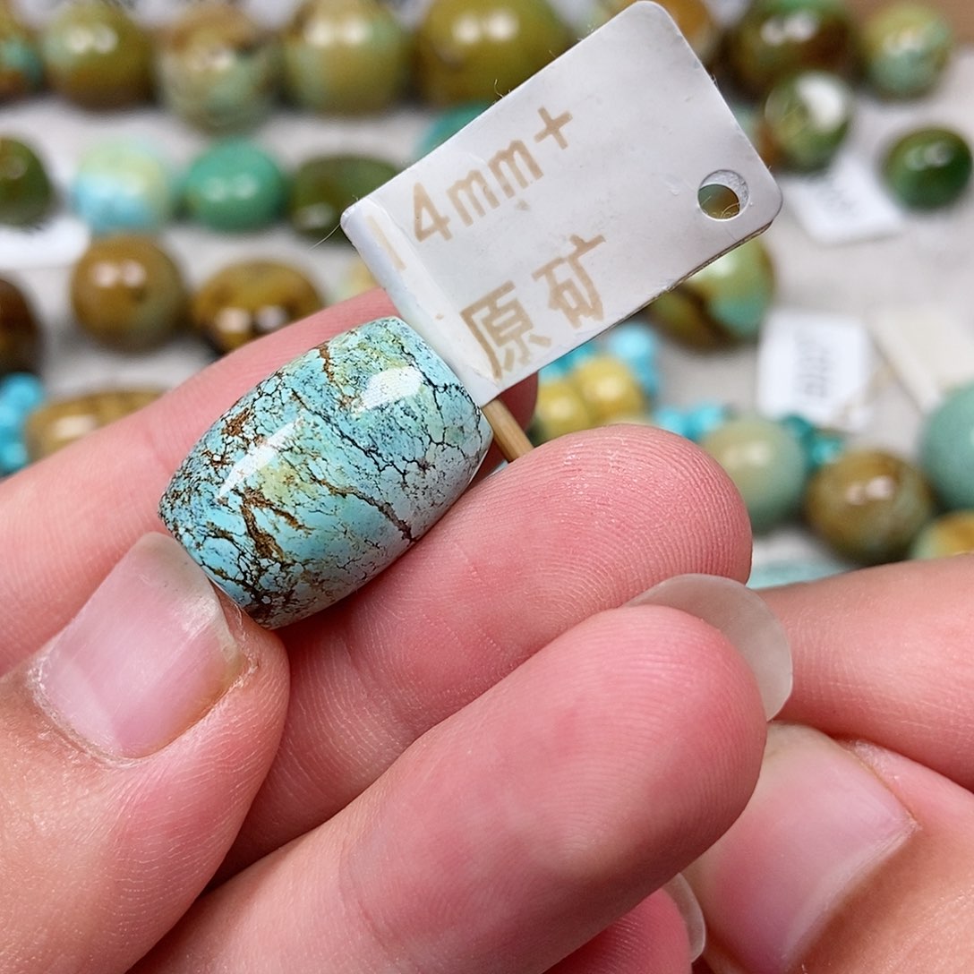 未镶嵌绿松石珠宝半成品