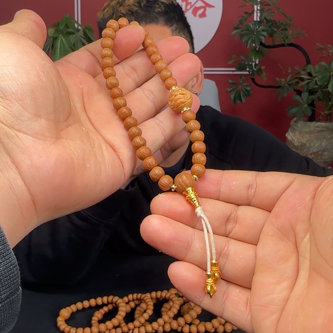 猴头核桃手串双歧8小+全品无暇带配饰一整套