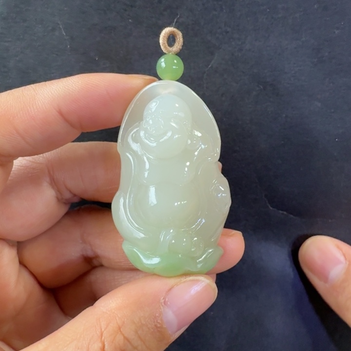 和田玉未镶嵌吊坠(不含链)