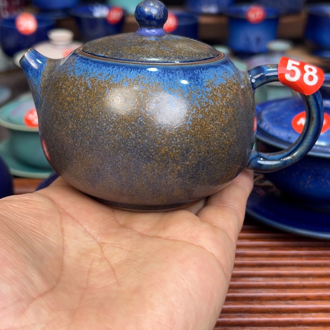 手工制作钧窑茶器