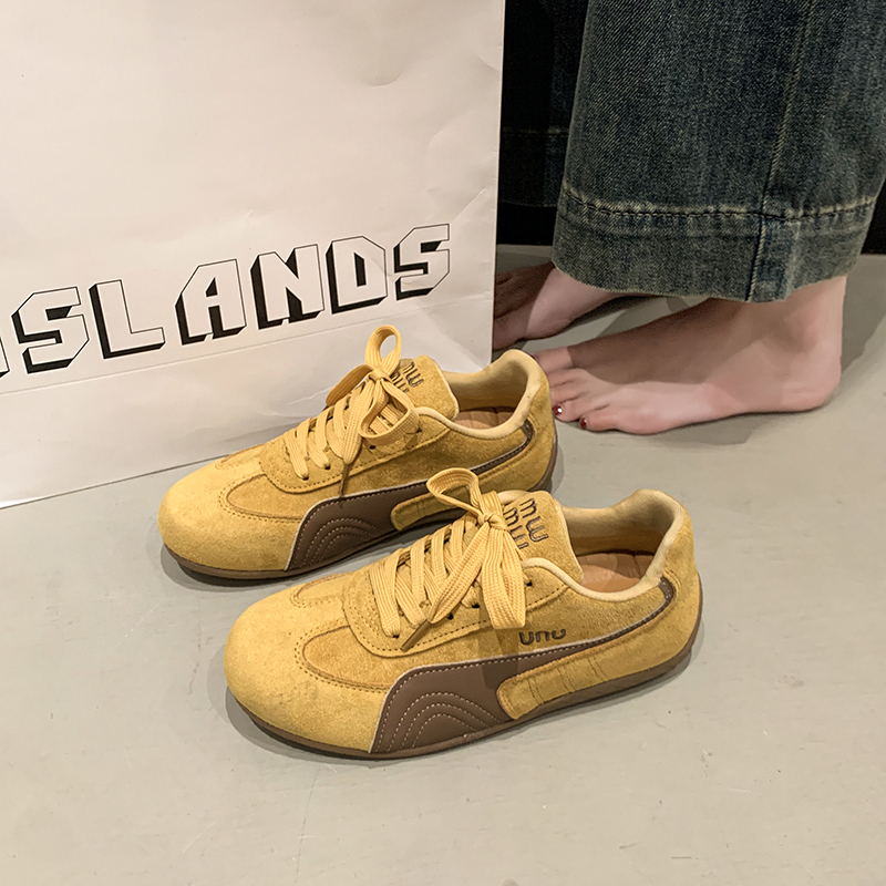 复古爆款韩版透气软底德训鞋女款春季时尚百搭轻便舒适休闲单鞋子