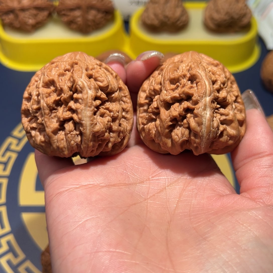 文玩核桃把件原桩大粗筋45