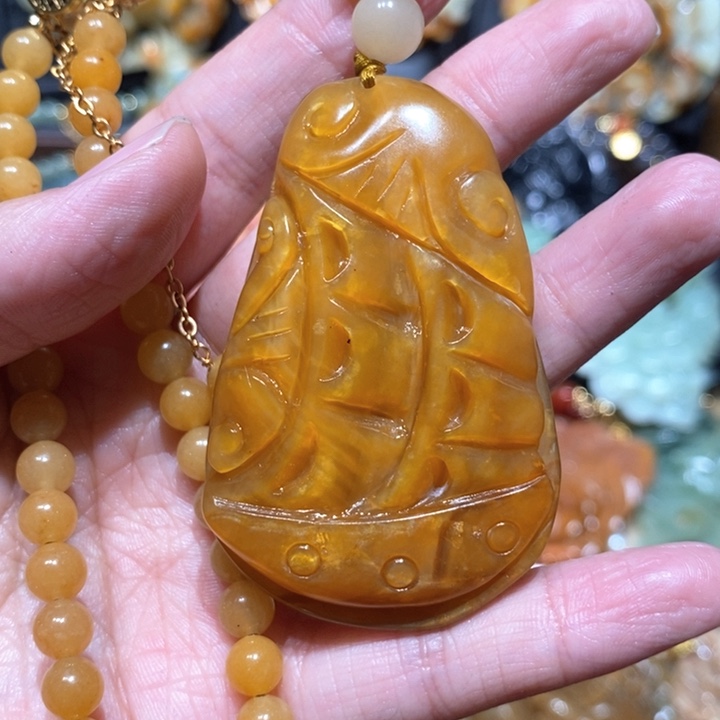 岫玉毛衣链未镶嵌