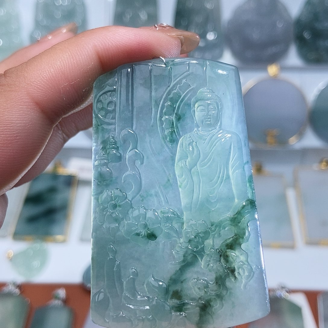 翡翠未镶嵌吊坠(不含链)