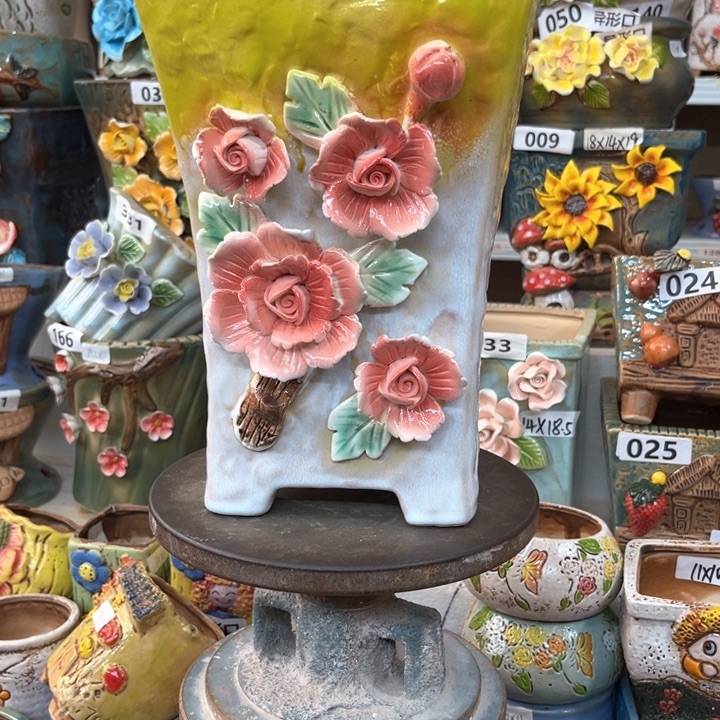 紫砂花盆粗陶材质多肉花盆