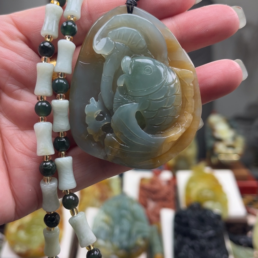 岫玉未镶嵌挂件挂件