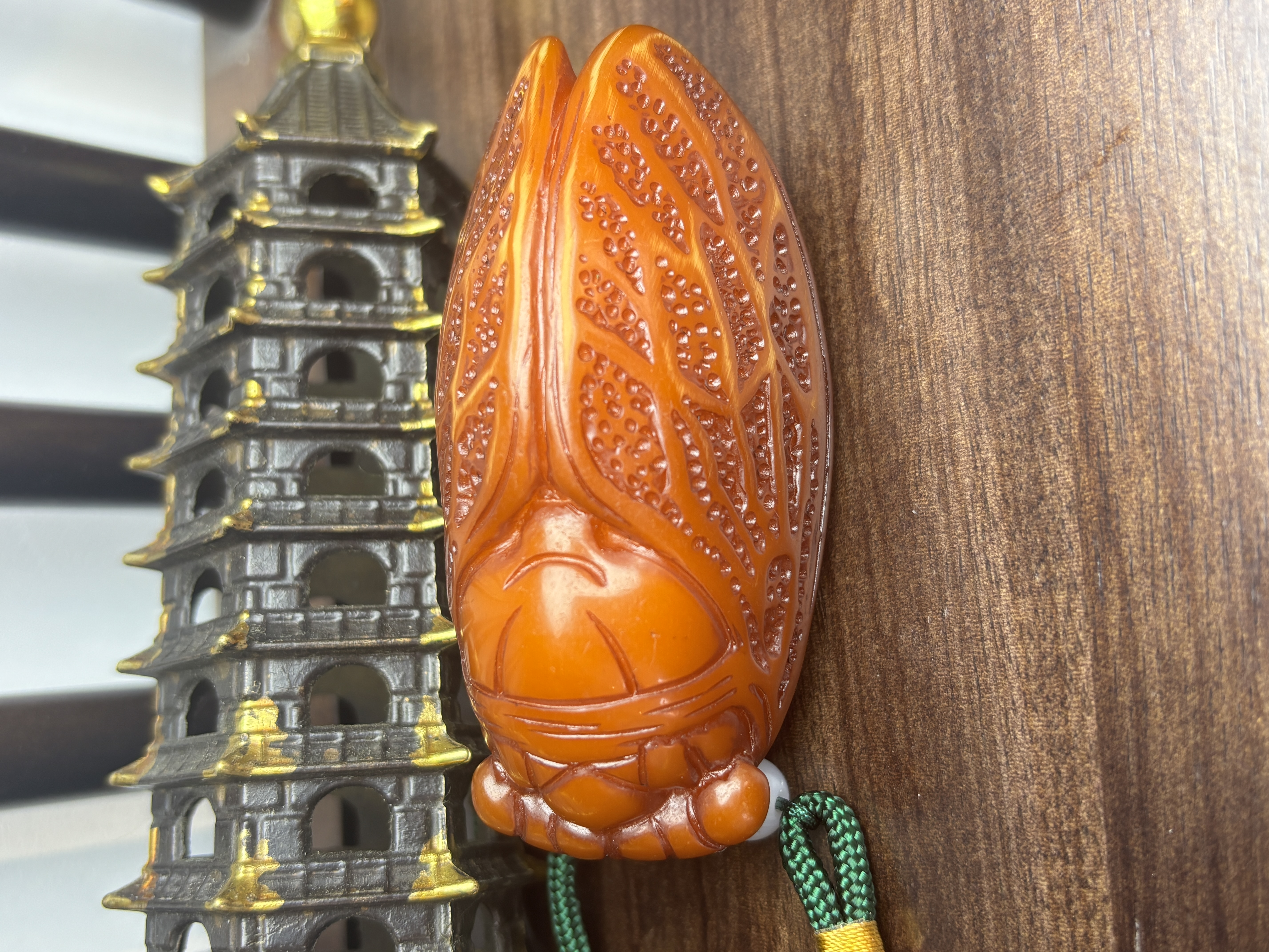 【极客小店】知了手把件