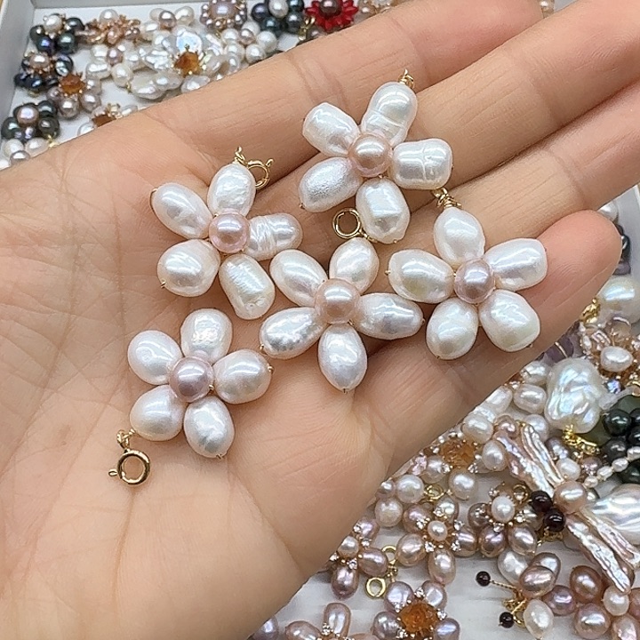 淡水珍珠颈饰银S925镶嵌