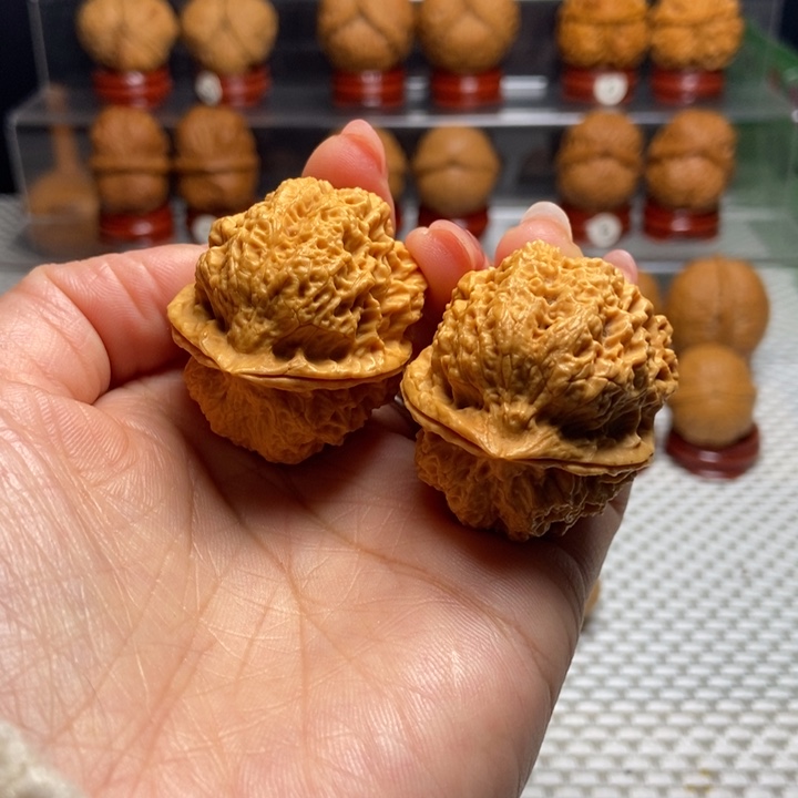 文玩核桃把件19火凤金蟾