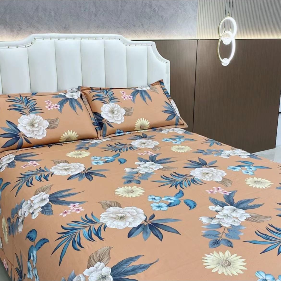 新款亲肤柔软斜纹棉高端精品四件套-城南花开