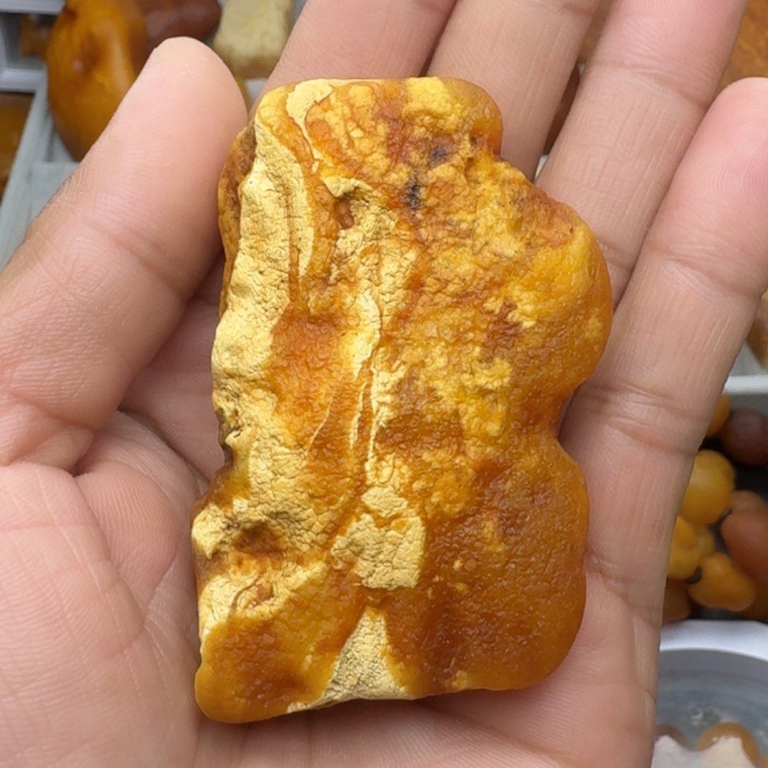 蜜蜡珠宝奇石未镶嵌天然蜜蜡俄料原石吊坠