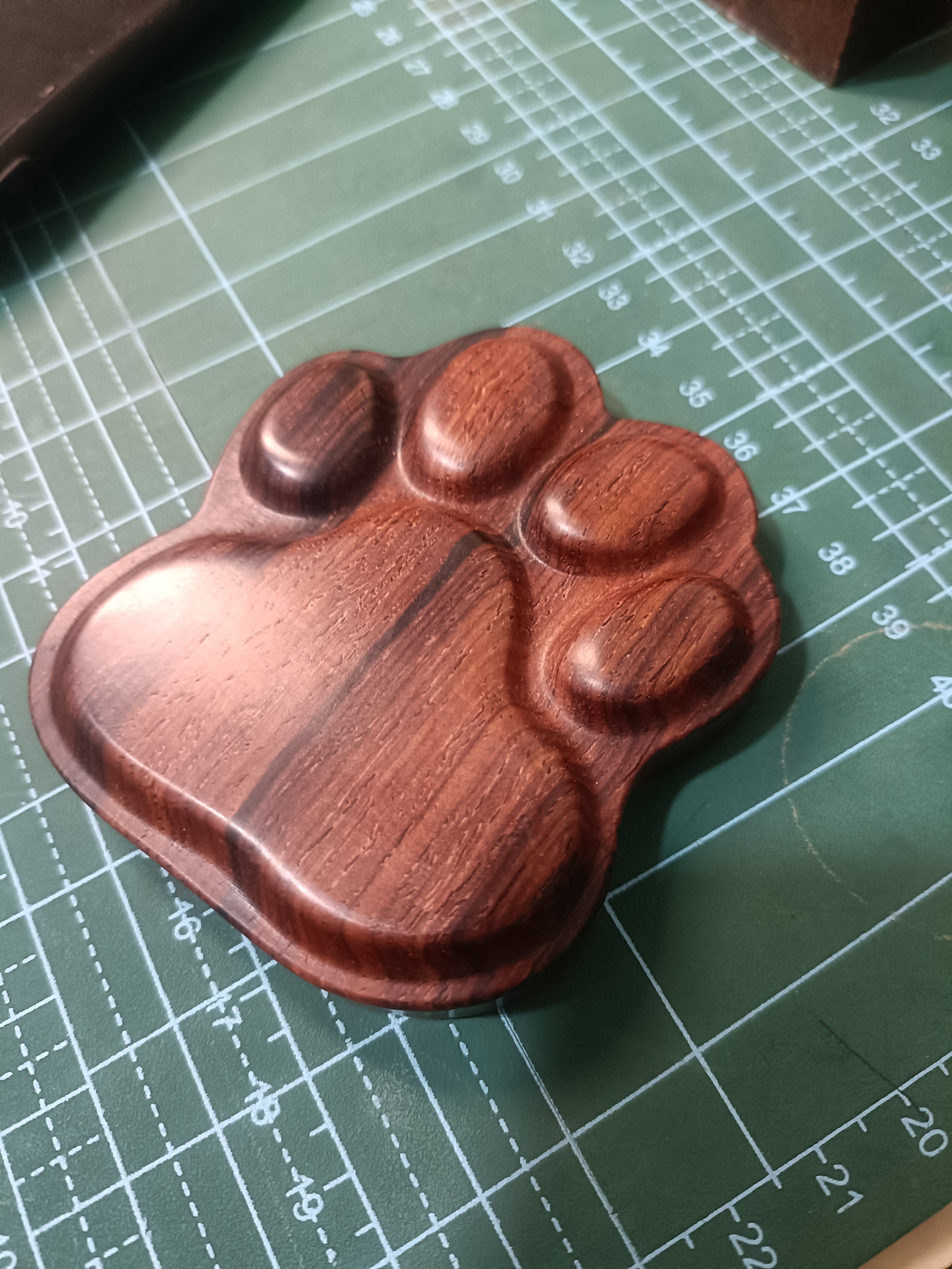 微凹黄檀实木猫爪杯垫以直播间截图为准