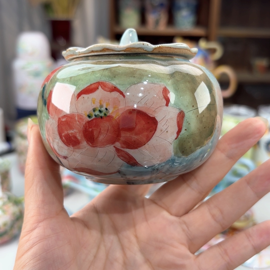 景德镇手绘高温釉下彩陶瓷茶具