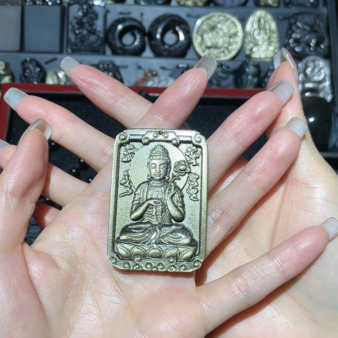 【闪购商品】未镶嵌黑曜岩吊坠(不含链)逍***哥