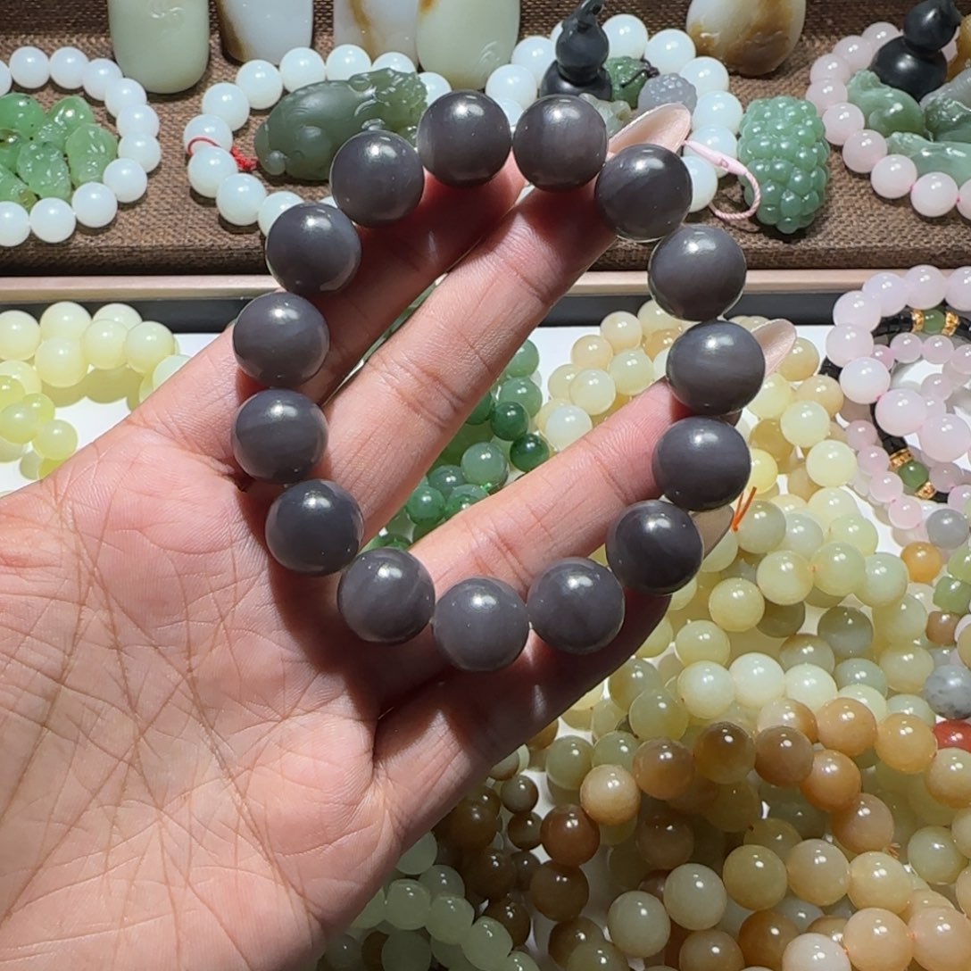 和田玉未镶嵌手链