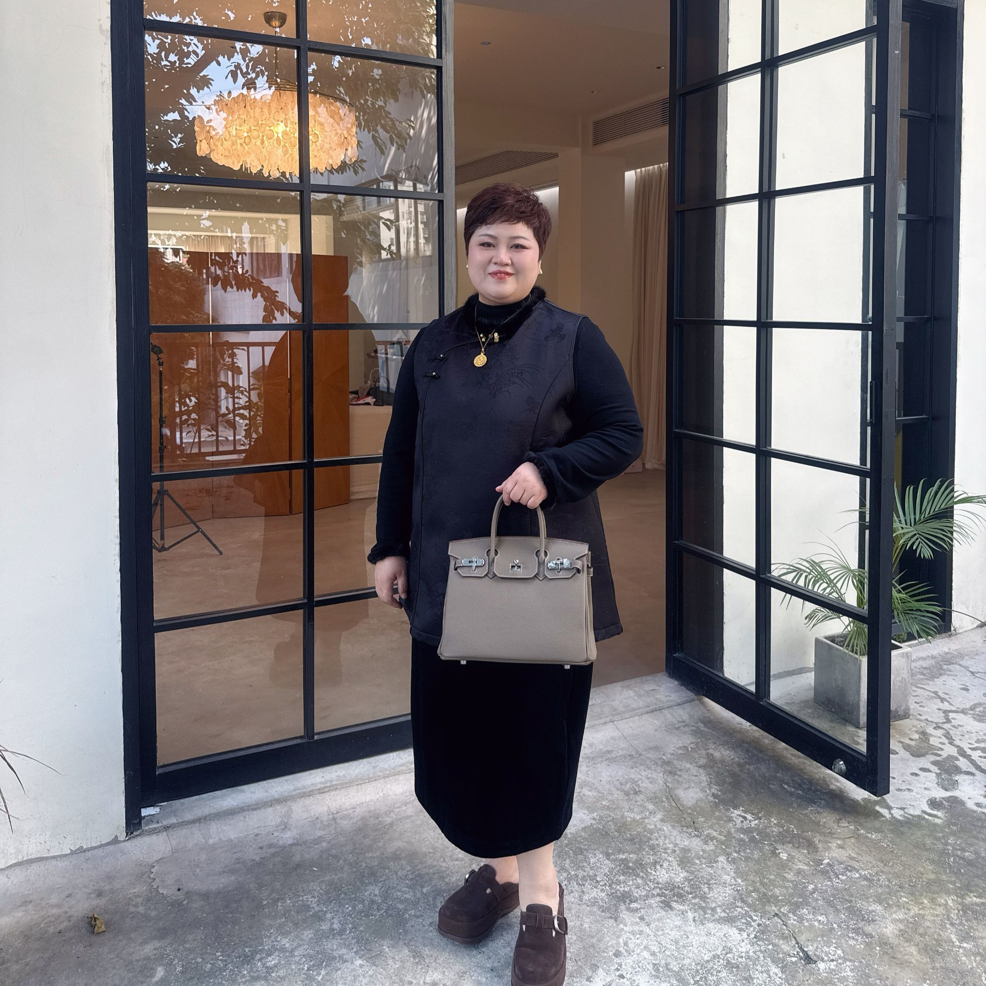 新中式刺绣马夹加绒厚款马甲裙