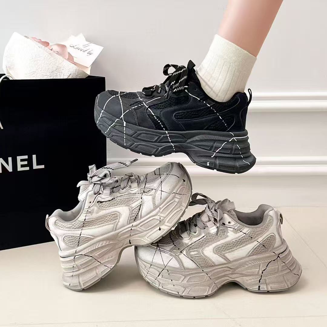 88-103厚底老爹鞋女鞋双网秋冬