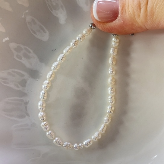 淡水珍珠手绳合金