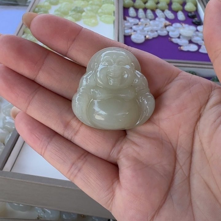 和田玉未镶嵌颈饰35